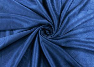  140GSM Microsuede Upholstery Fabric For Accessories Nordic Blue Environment Friendly Manufactures