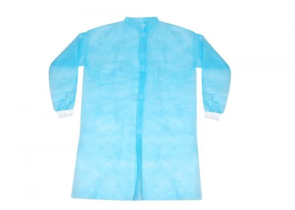 Long Sleeves Disposable Surgeon Gown , Non Woven Isolation Gown Anti Pollution
