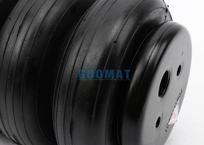 Steel Cover Plate Industrial Air Spring Provide A Comfortable Ride / Airlift Airbags