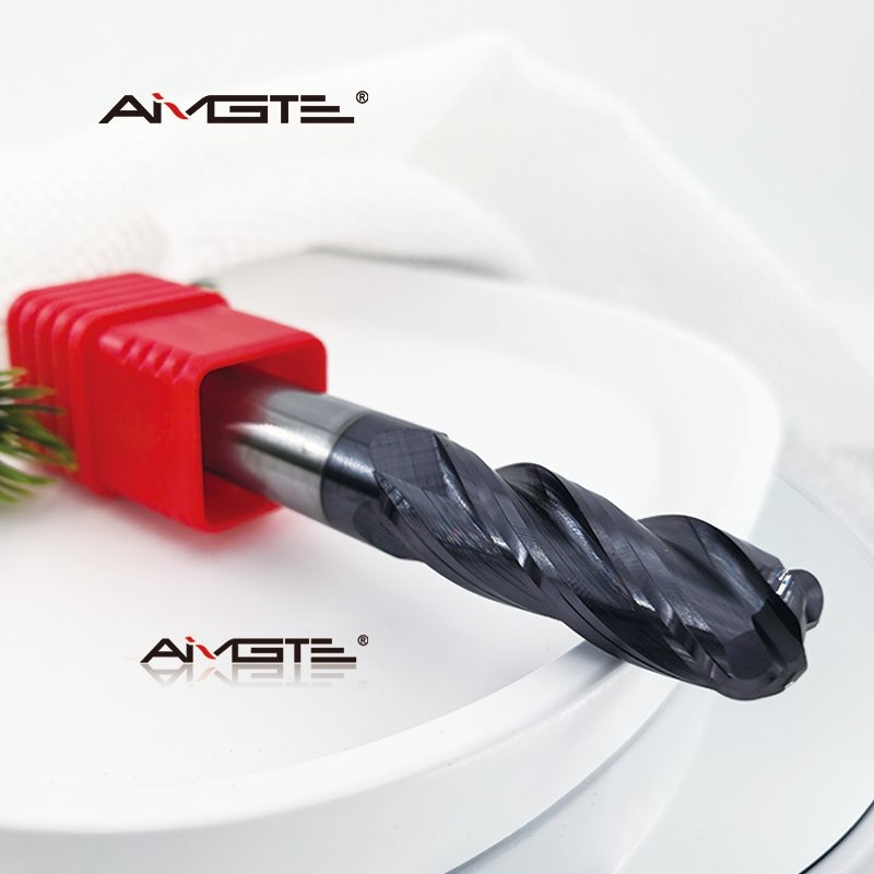 12R3 4 Flute Carbide Corner Rounding End Mill For Stainless Steel High Temp Alloys CNC Milling Cutter