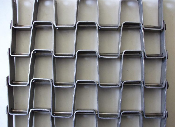 SS wire mesh belts metal conveyor beltings clinded edges flat wire conveyor belts for oven industry