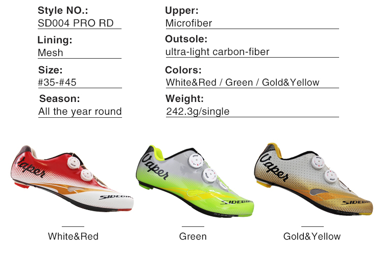 Mesh Breathable Indoor Outside Light Weight Carbon Cycling Shoes Wearable Resistant