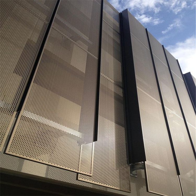 Customized Aluminum Curtain Wall panel Exterior Perforated Panel for buildings facade