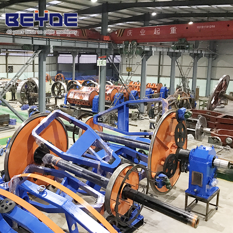 Cable manufacturing machine take up and pay off machine for wire and cable making machine
