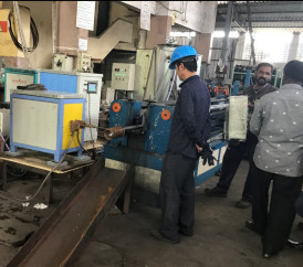 Elbow Hot Forming Machine 1.5D Elbow Bending Machine , Safe Operation Hot Forming Elbow Machine