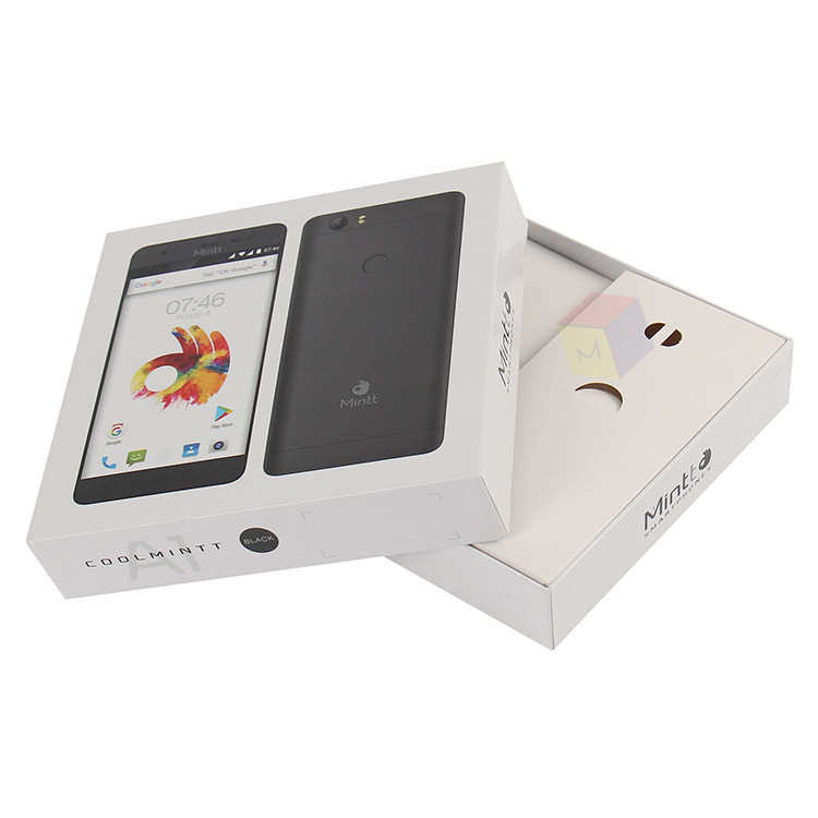 Luxury Brand Lid And Base Custom Design Rigid Cardboard Paper Cell Phone Boxes Gift Packaging