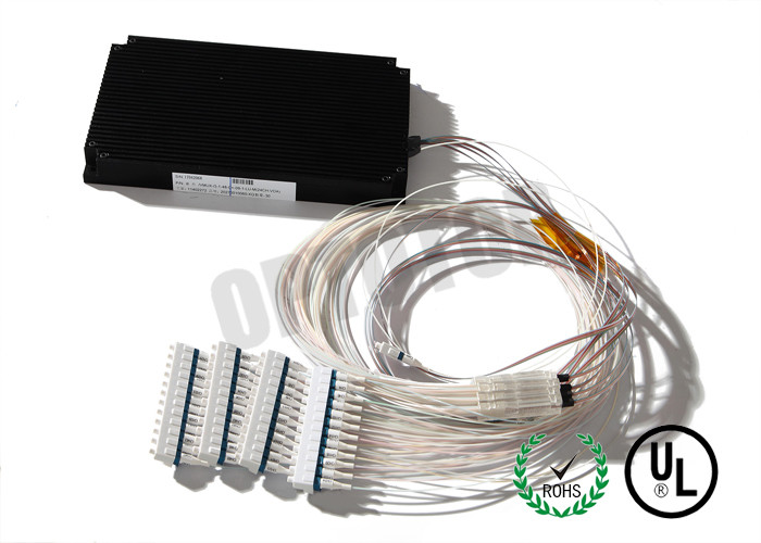 0.9 mm LC UPC Multimode Fiber Coupler 1 * 48 Port / Fibre Optic Splitter