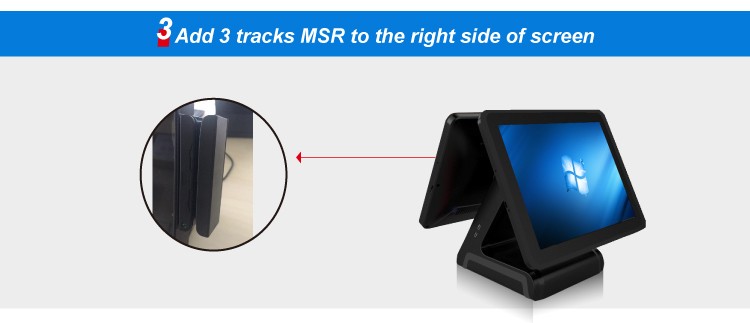 15'' Ture Flat Touch Screen Bimi 2021 POS Terminal/2019 External Card Reader Optional