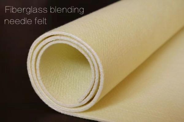 FMS Blending Fiberglass Filter Cloth , Nonwoven High Temperature Heat Resistant