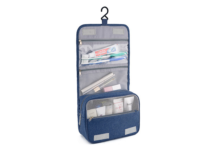 Foldable OEM Personal Organizer Toiletry Bag , Hanging Travel Accessory Bag