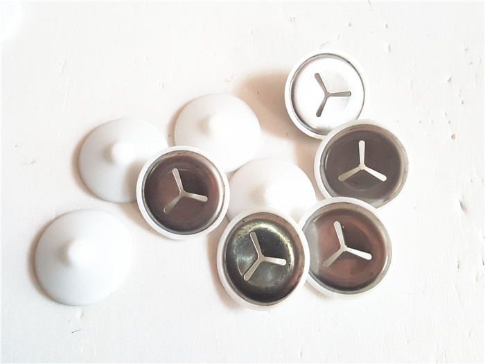 Metal Insulation Clips With Plastic Coat Caps , Tile Backer Board Fixing Washers