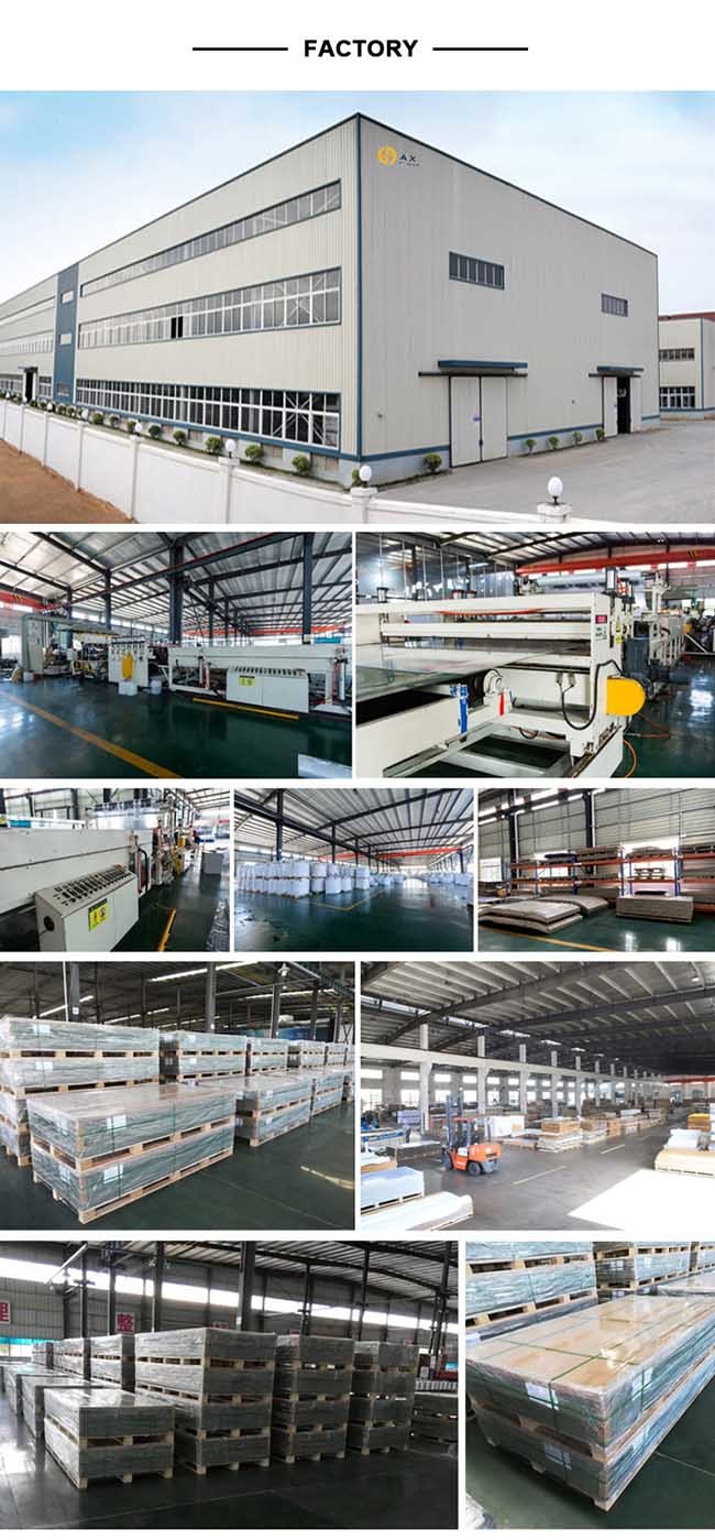 ANXIN Custom Size Flame Retardant Plastic Sheets, Applied for Vacuum Forming, CNC Routing, etc.