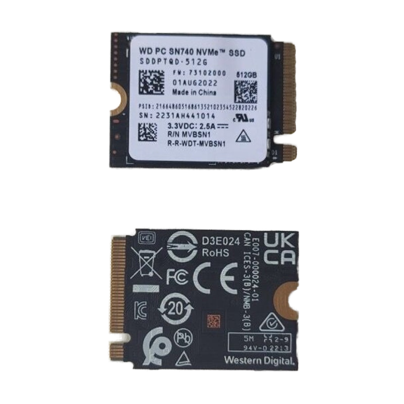 PCIE Gen4 M.2 2230 NVMe SSD 512GB 1TB 2TB for Laptop and Desktop HDD Storage Solution