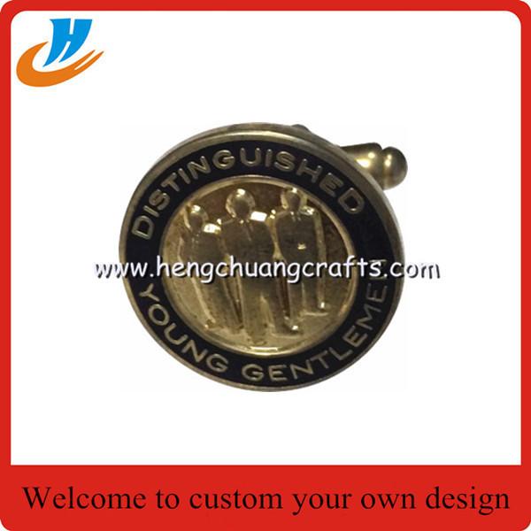 Google+ cufflinks,custom wholesale your own design high quality metal cufflinks