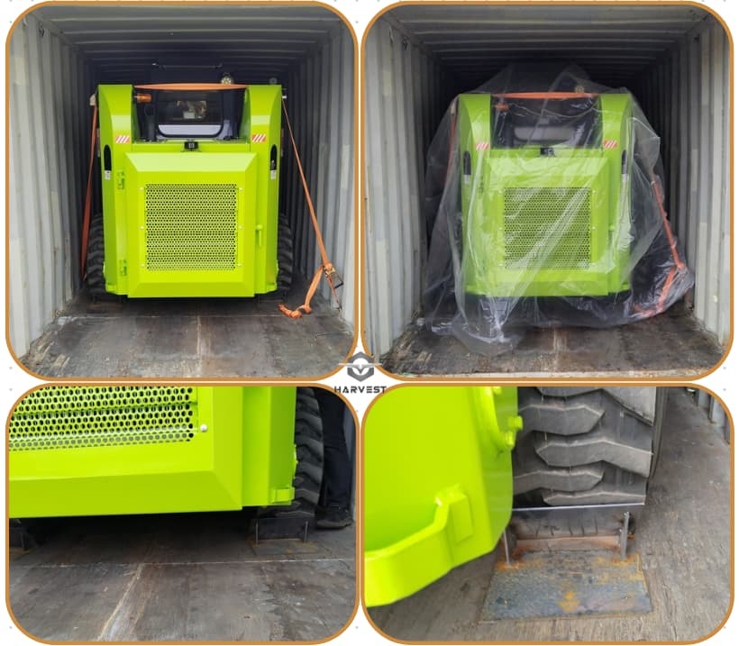 Yanmar Engine Wheel Skid Steer Loader with 1050kg Rated Load and Versatile Attachments 9