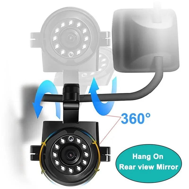 1080P Wide-Angle Front And Rear Side View Camera Night Vision AHD Car Bus Truck Reversing Rearview Camera