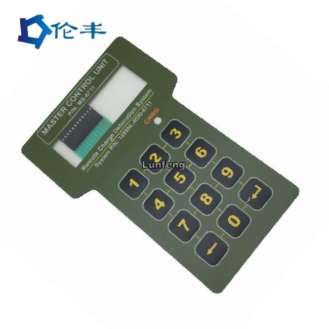 Polyester Backlight 3M 468 Membrane Switch Keypad LCD Window