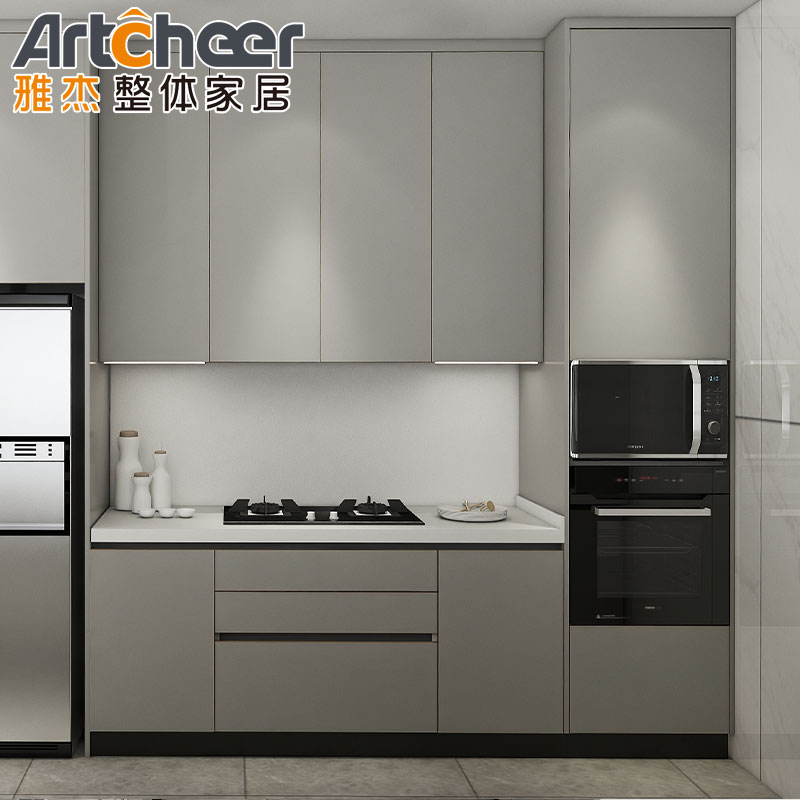 Modern Kitchen Furniture Kitchen Cabinet Set with Outdoor BBQ Design and Sofa Close Hinges