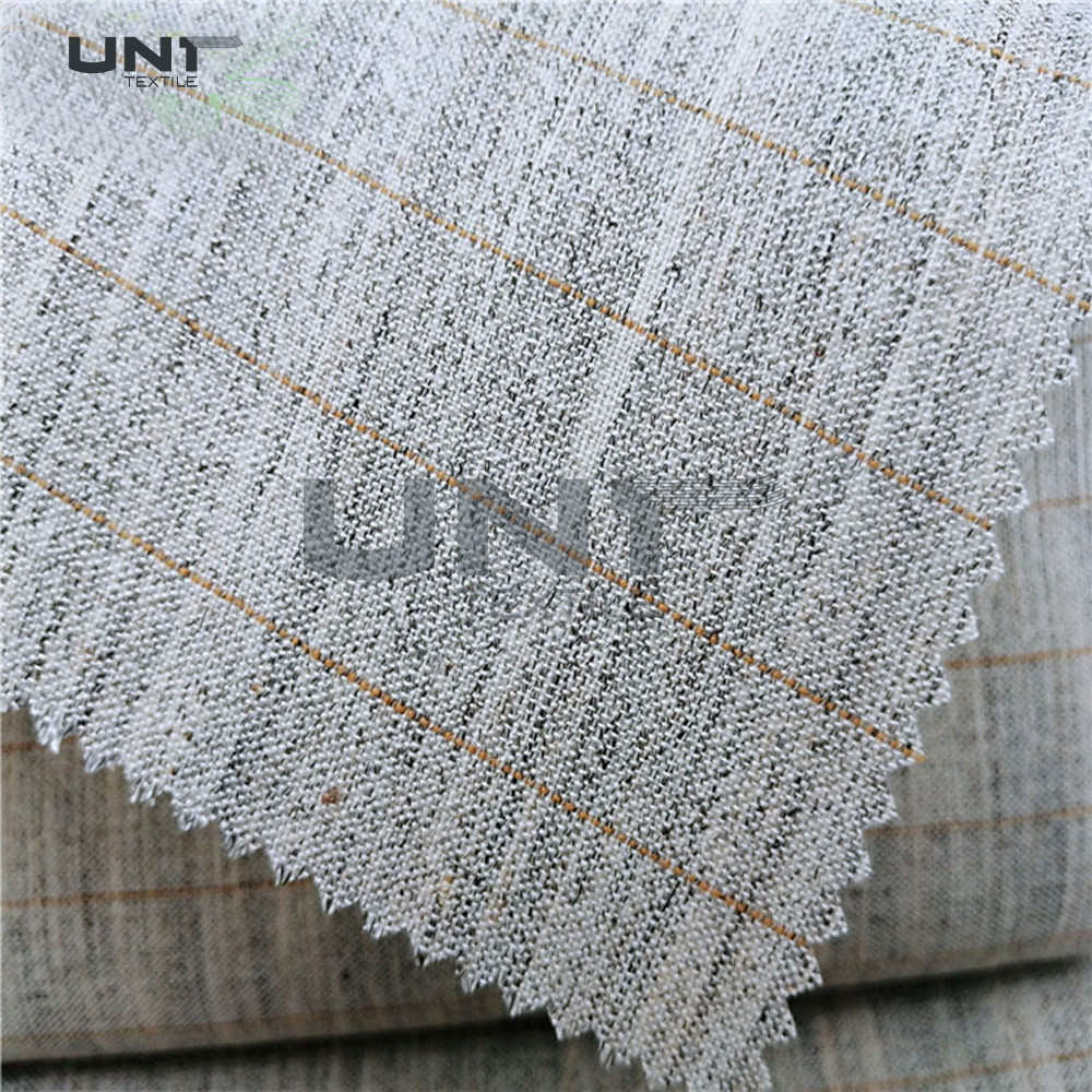 Canvas Woven Wool Hair Interlining For Uniform Suit Overcoat