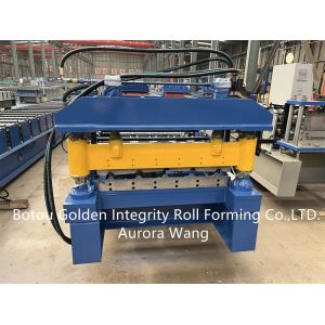 Single Layer metal Roofing Sheet Roll Forming Machine ISO9001 CE