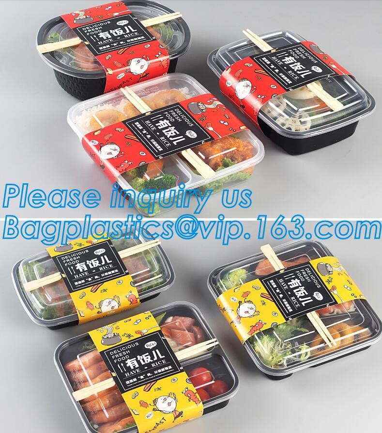 Meal Prep Containers Free Sample Bento Lunch Box Biodegradable Food Container Plastic Wheat Straw Lunch Box bagplastics
