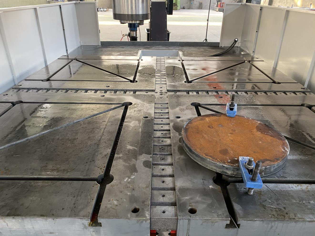 Gantry Type CNC Plate Drilling Machine CNC Steel Milling Machine structure parts.