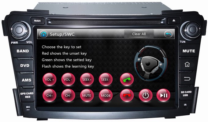 Ouchuangbo Car Radio Headunit DVD Player for Hyundai I40 2011-2013 GPS Navi USB TV System OCB-7029A