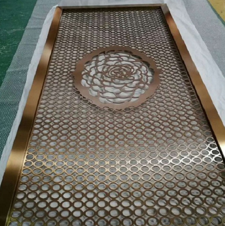 Chinese style metal folding room dividers partitions screen portable
