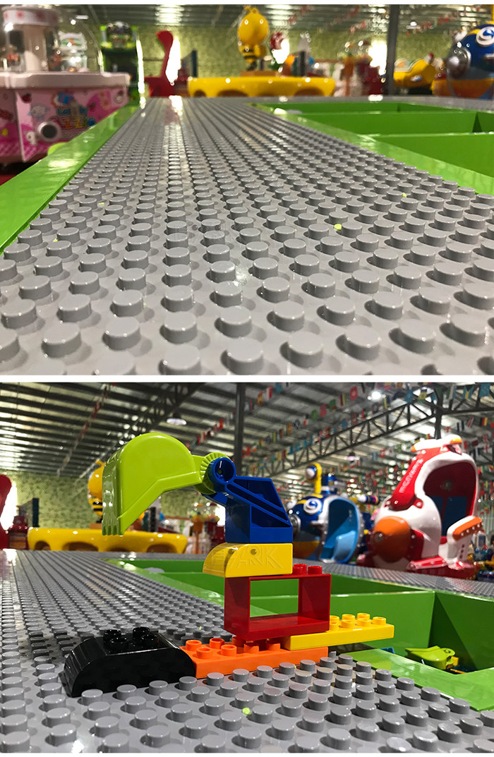 Cartoon Building Block Car Amusement Game Machines For 8 Player 220V