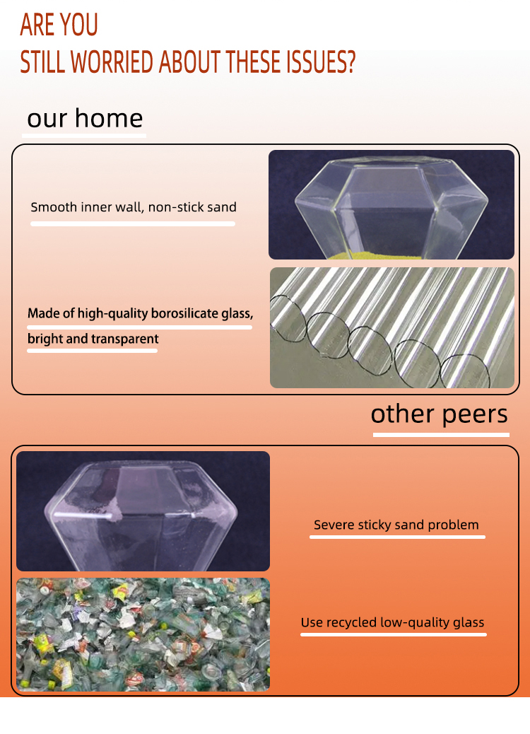 Gold Glass Hourglass 5 Minutes 15 Minutes 30 Minutes Diamond Hour Glass Free Sample
