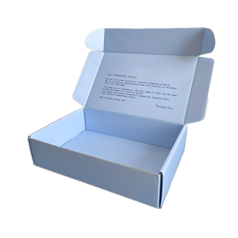 Blue Corrugated Subscription Ecommerce Mailer Boxes Shipping Box Customized