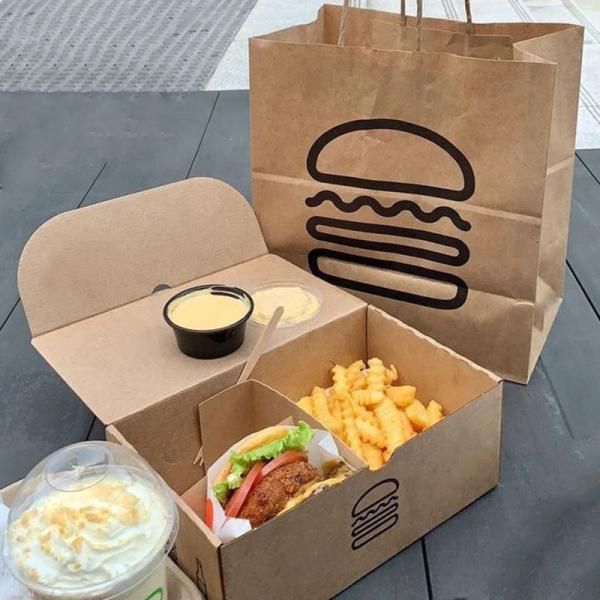 Custom Printed Takeaway Fried Chicken Burger Paper Box Fish and Chips Potato