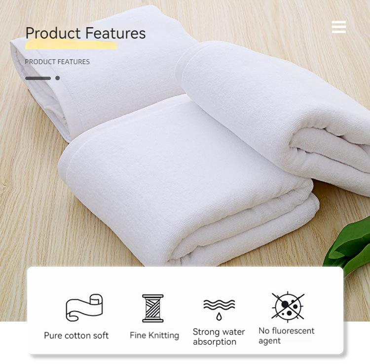 Customized Thickened 21S 100% Cotton Towel for Five-star Hotels Quick-dry and Durable