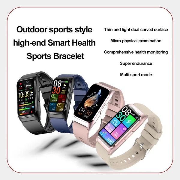 TK75 Sport Smart Watch Heart Rate Body Temperature Fitness Tracker 250mAh