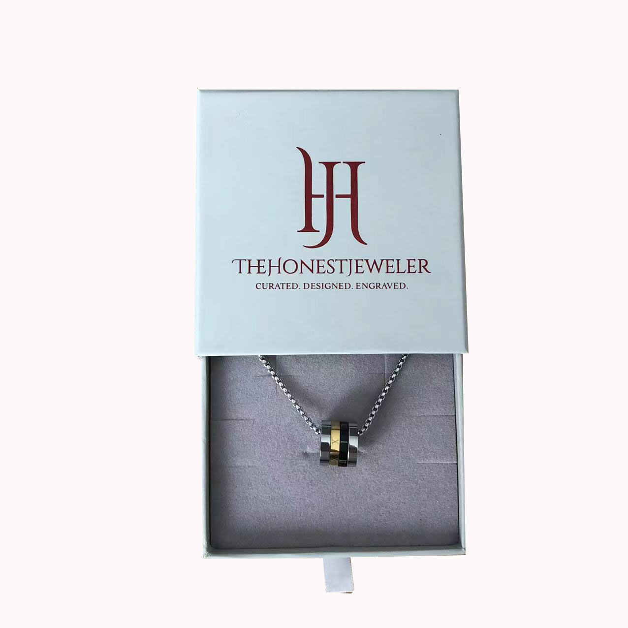Custom Logo Printed Black Cardboard Jewelry Gift Box for Bracelets Earrings and Necklaces