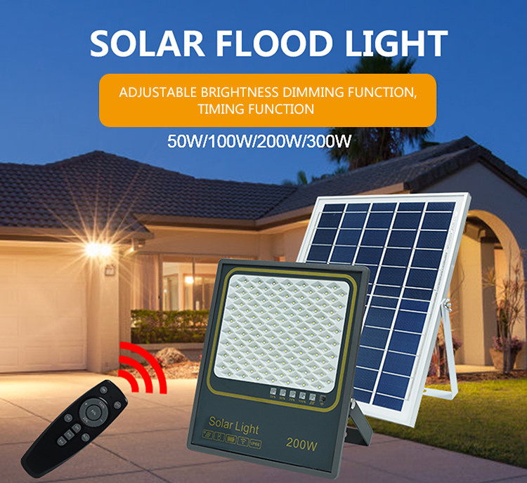 High Lumen Solar LED Floodlight Waterproof Outdoor LED Garden Solar Floodlight