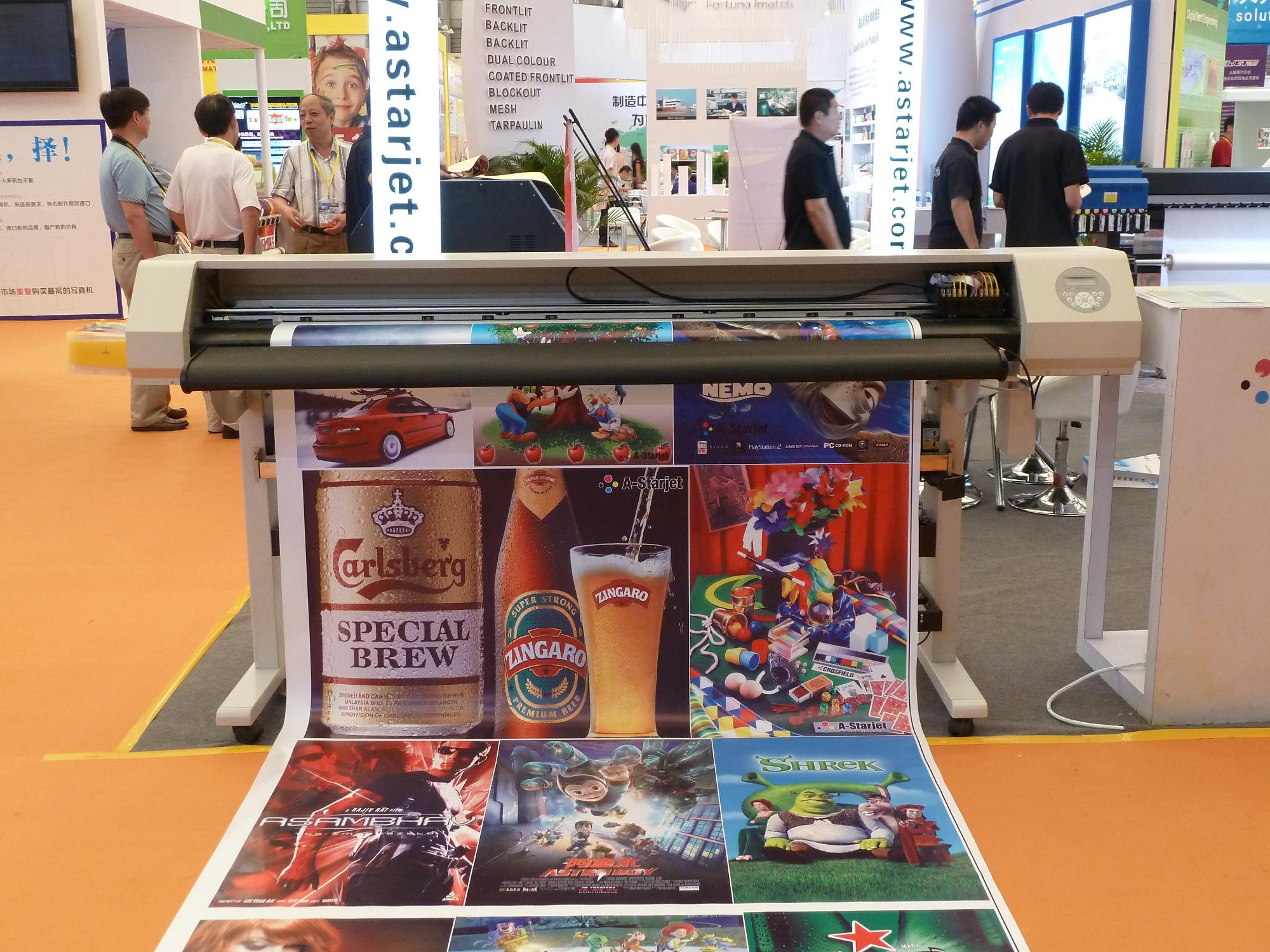 A Starjet Eco Solvent Vinyl Printing Cmyk Color 180cm Width