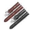 Buy cheap Leather Watch Band Bracelet Strap Butterfly Deployant Clasp Buckle Watchband 14 from wholesalers