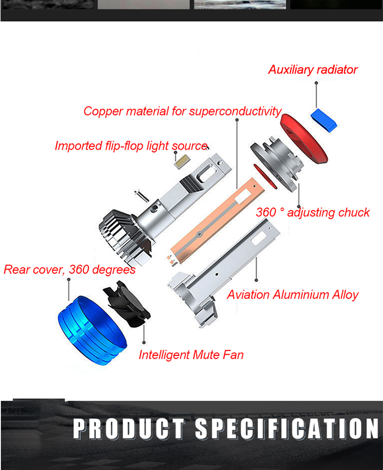 H4 H7 H11 LED Car Headlight Bulbs 3570 Csp 9006 BH4 H8 Led Fog Lamp For Motorcycle