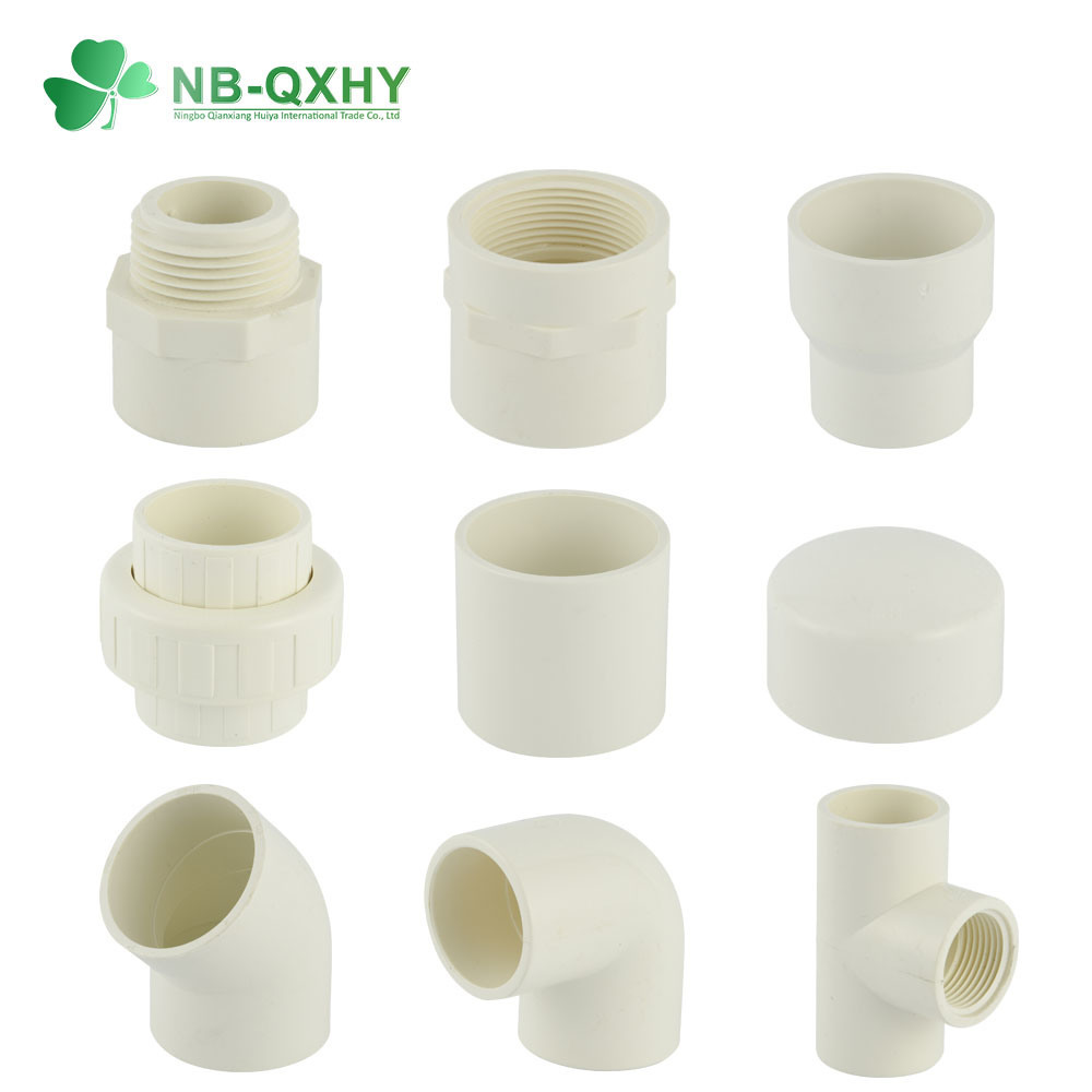 Sch40 PVC Pipe Fitting Plastic Coupling Reducer End Cap Female Adapter Fitting