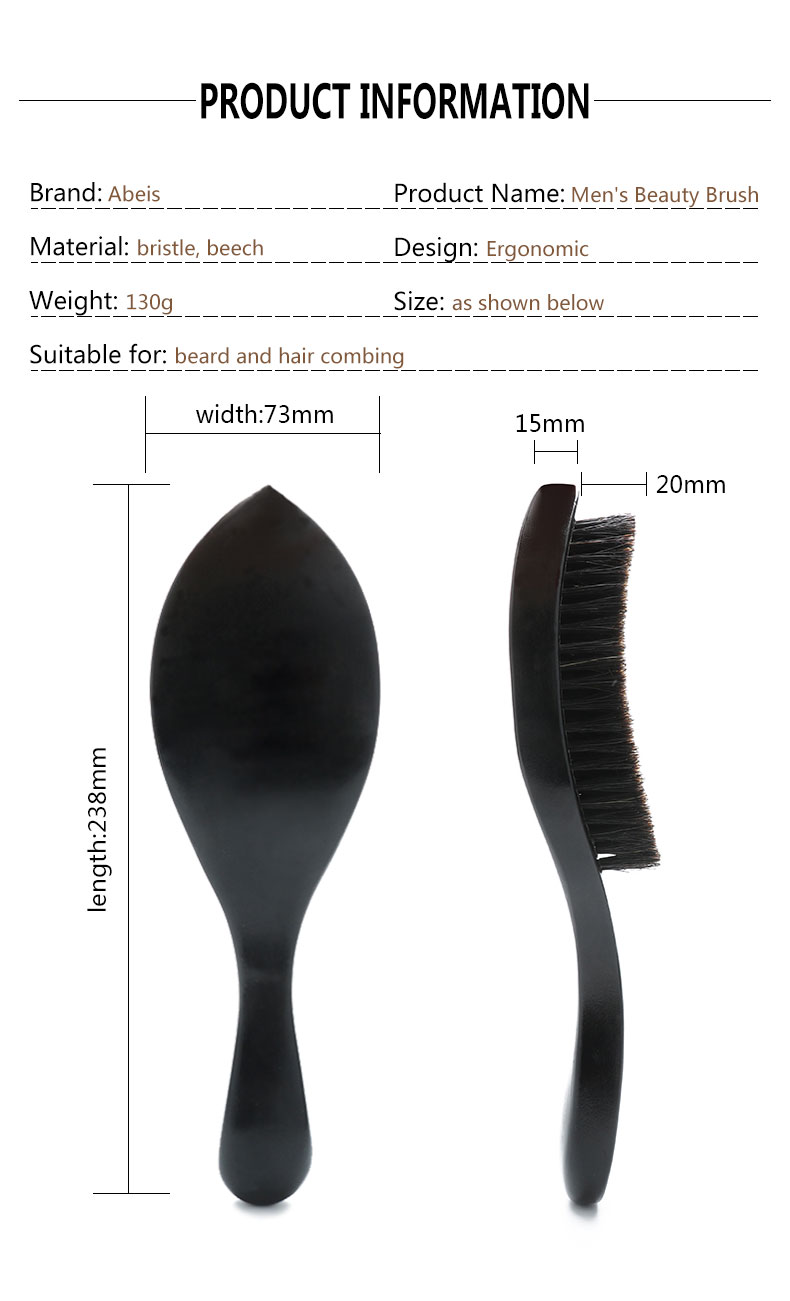Personalized Wave Brush Wave Detangling Brush For Men'S Curly Thick Wet And Dry Hair