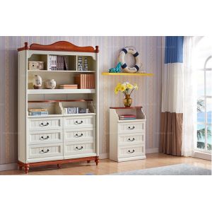 book shelf and work table