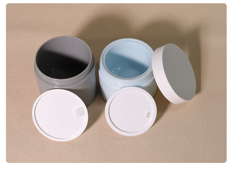 Silk Screen Printing 80-200g Large Container Scrub Cream Body Butter Cream Environment-Friendly Double Wall Jar Plastic Wide Jars