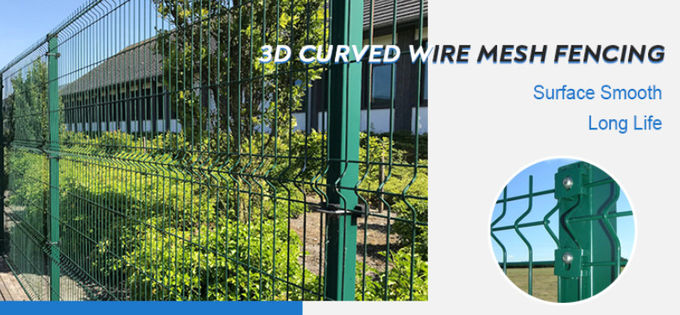 Galvanized V Shaped 4.5mm Triangle Fence Panel 3d Welded Wire Fence 1030mm