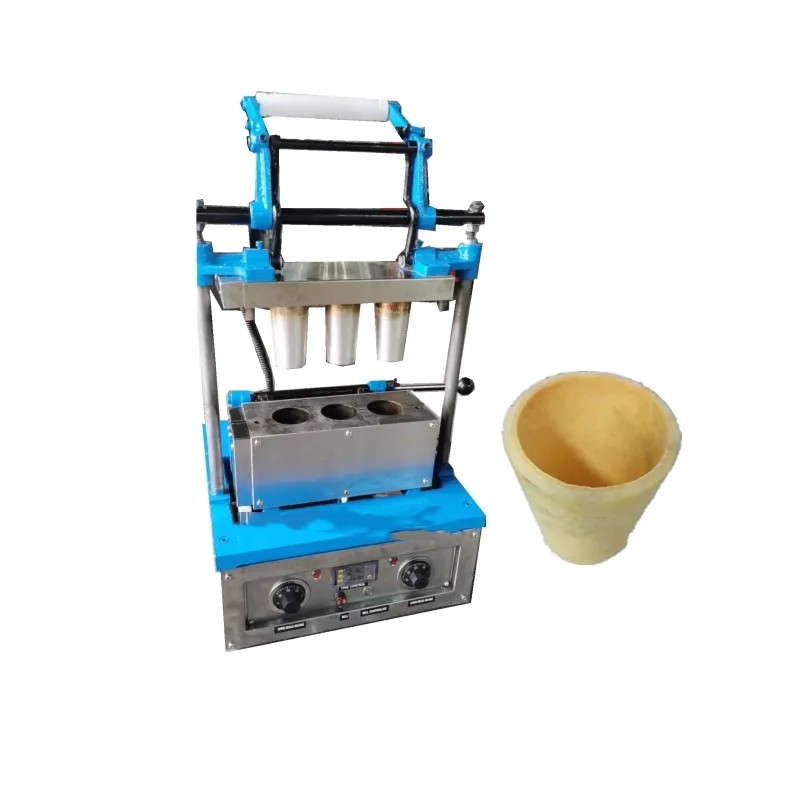 2.4 KW Form Cups Edible Biscuit Tea Coffee Cup Manufacturing Machine Easy To Operate