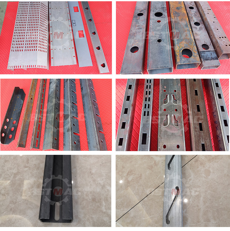0.4mm-3mm Structural Steel Square Tube Punching Machine Irregular Shaped