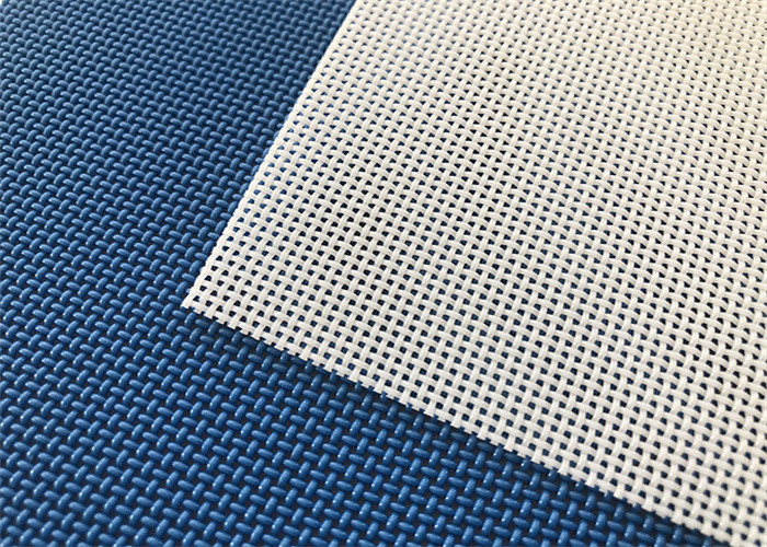 Customized Size Polyester Square Hole Mesh Conveyor Belt For Food Drying