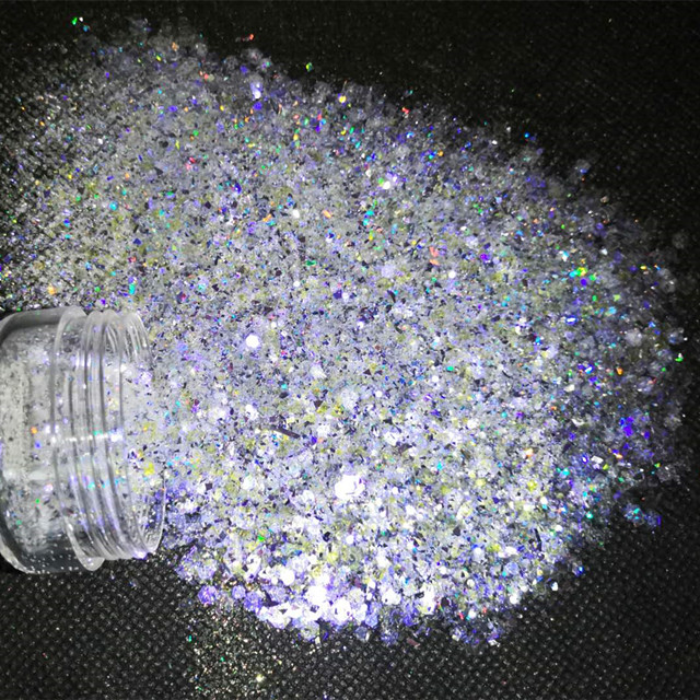 Make a Statement with Excellent Nail Art Effect Glitter Por Mayor Bulk Chunky Glitter in Colorful Shades