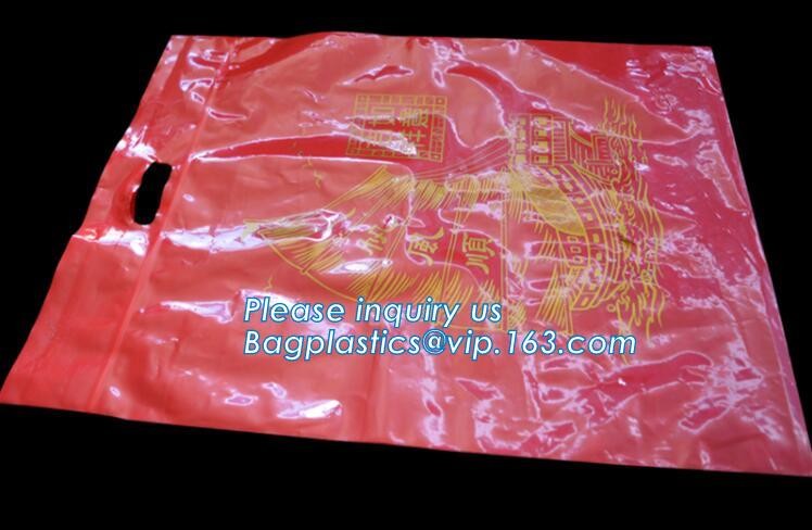 Custom logo HDPE / LDPE patch handle die cut plastic shopping bag for carrying bread,Die Cut Handle Shopping Bag bagease