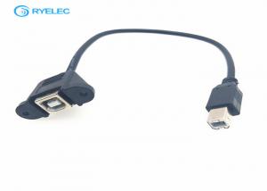 China 30cm Panel Mount USB Printer Cable , Electric Parts Industrial Cable Assemblies on sale